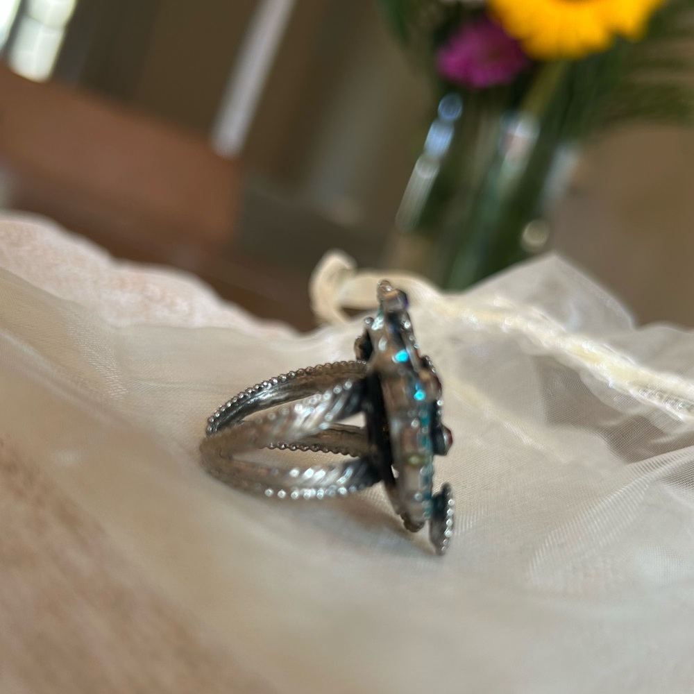 Sorrelli Blue Gemstone & Silver Ring - image 3